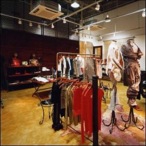 ファッション店舗のインテリアデザイン