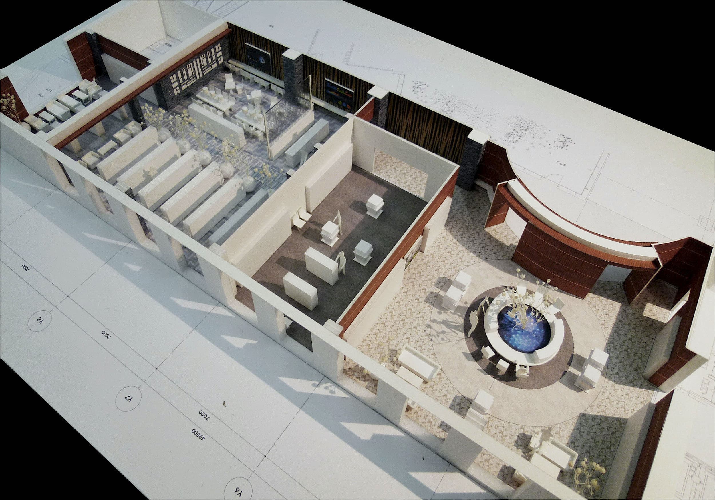 福利厚生施設模型