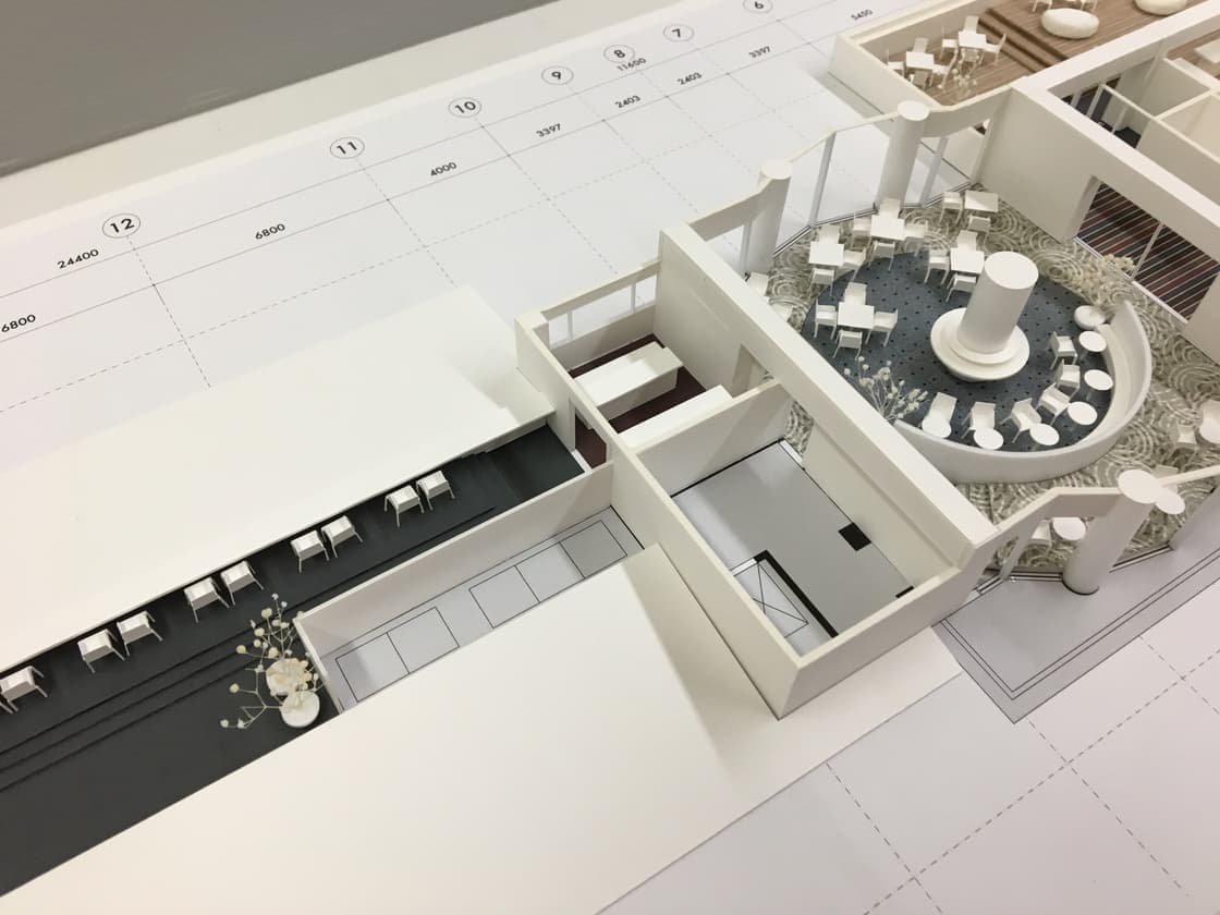 ホテル内装模型