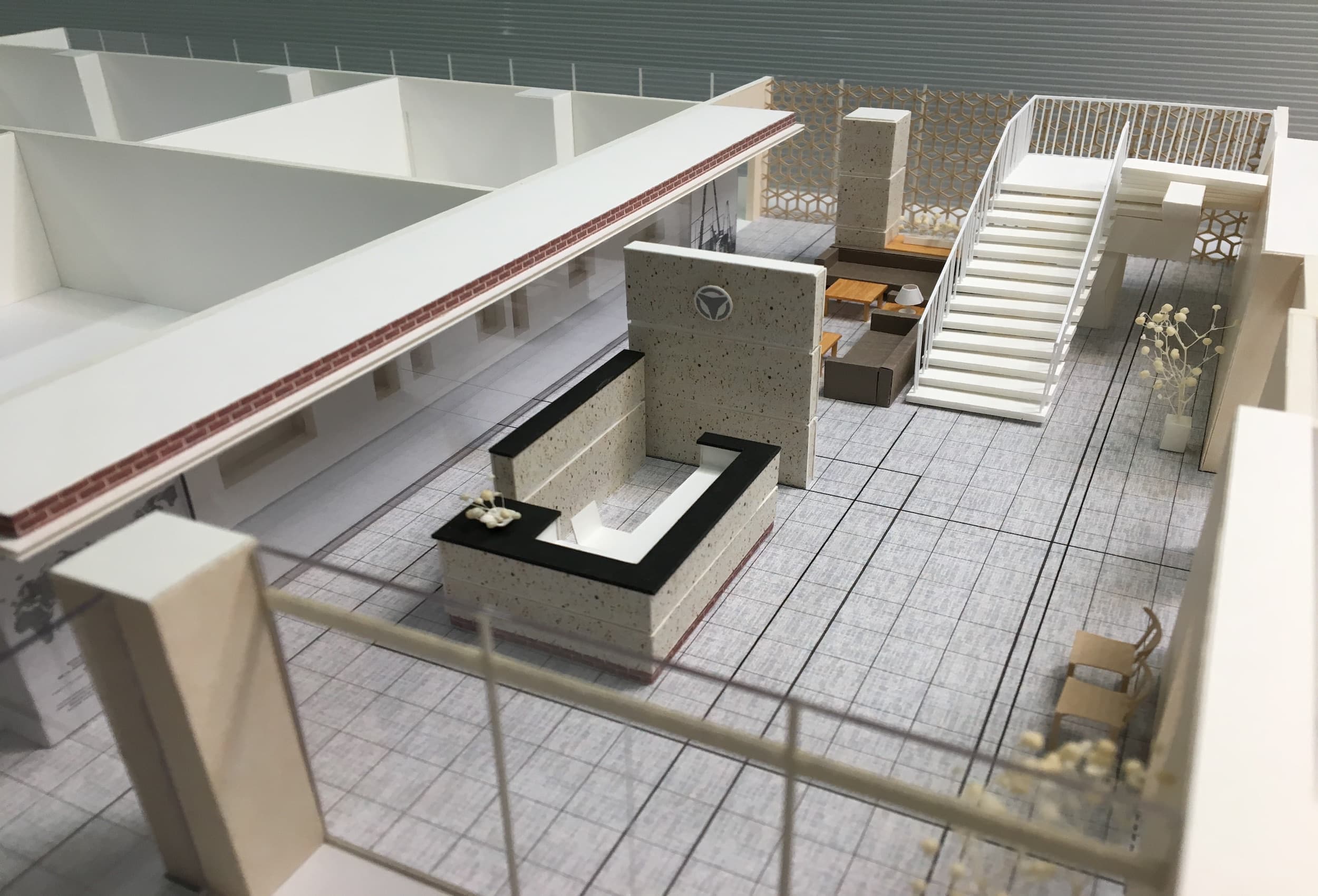 レセプションホール模型